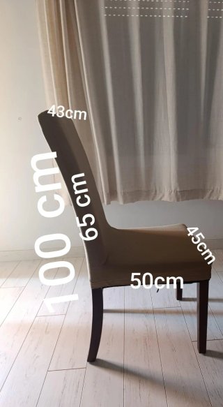Juego de 4 sillas de comedor beige