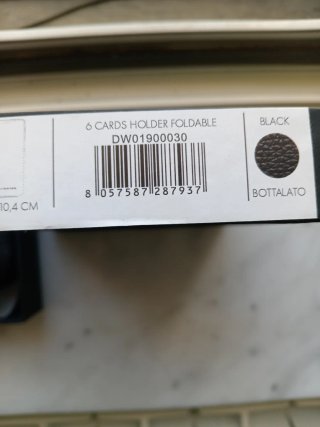 Portachiavi zip Daniel Wellington nero