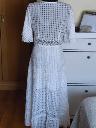 Vestido Midi Estilo Ibicenco Blanco Nuevo