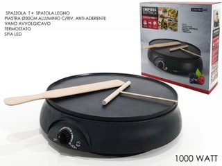 Crepiera Elettrica 1000W con Accessori