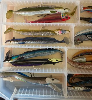 Caja Vinilos Pesca Spinning