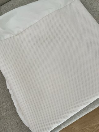 2 Protector cuna blanco 60x120 cm