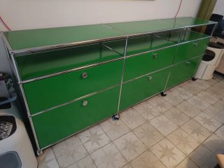 Aparador USM Haller Verde 220x35x85