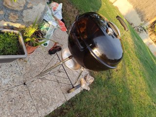 Barbacoa Weber Carbone 57cm + Camino