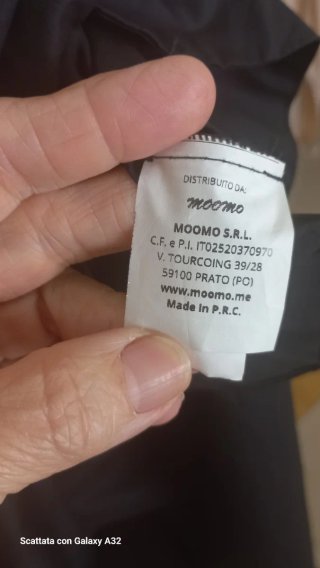 Abito nero cotone tg. L