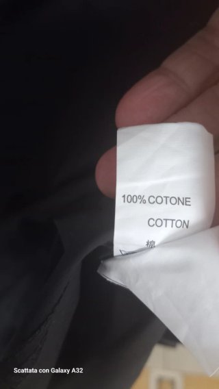 Abito nero cotone tg. L