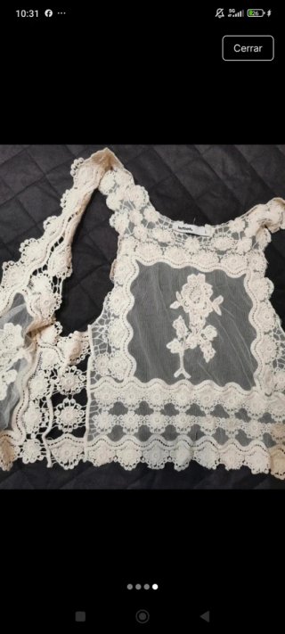 Chaleco Lencero Beige Talla L
