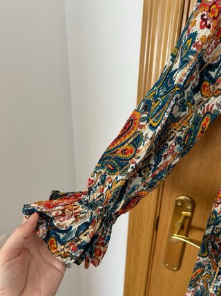 Vestido Zara Túnica Estampado Paisley