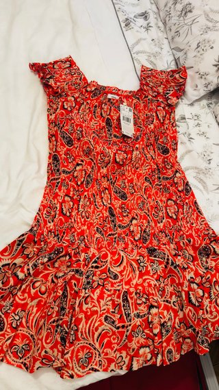 Vestido Mango Talla L Estampado