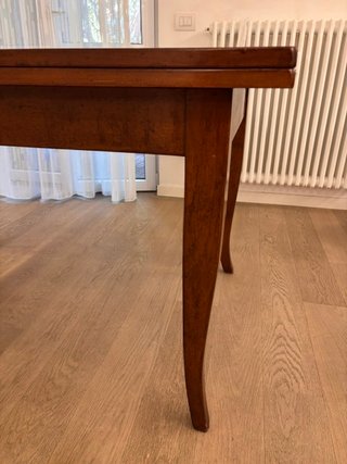 Tavolo Arte Povera in Noce Massello