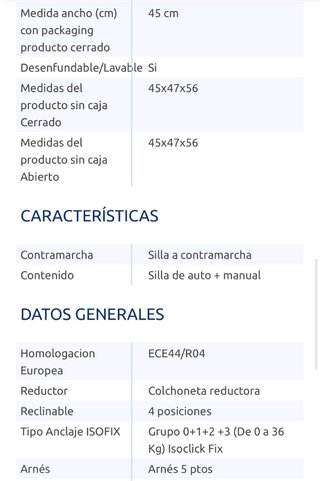 ¡OFERTON! Silla Coche Babify Grupo 0+/1/2/3