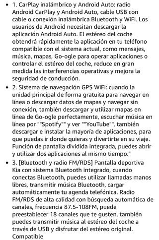 Pantalla CarPlay, para Renault Duster