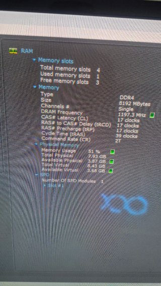 Ram 8gb (1x8GB) ddr4 3200/s CL16 FURY Beast
