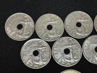Lote 7 monedas diferentes * 50 ctos 1949 y 1963