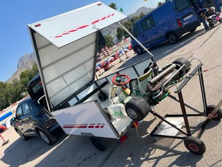 Kart Rotax con remolque