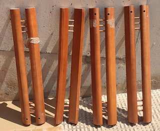 Mesa comedor nogal 150*85+2*45, alas extensibles