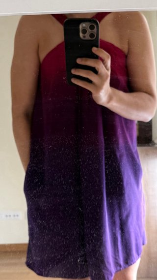 Vestido corto elegante degradado