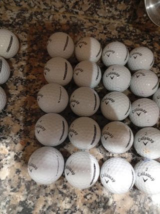 21 palline da golf Callaway Supersoft Grado PERLA