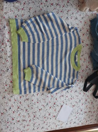 Jersey Basyco Rayas Azul y Blanco