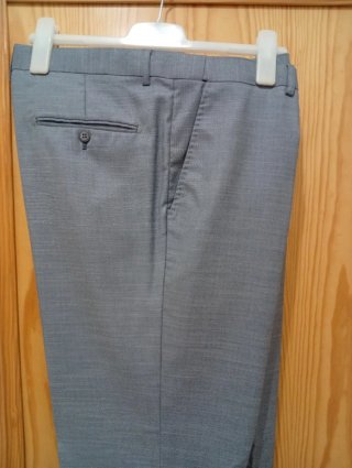 Traje de chaqueta gris hombre
