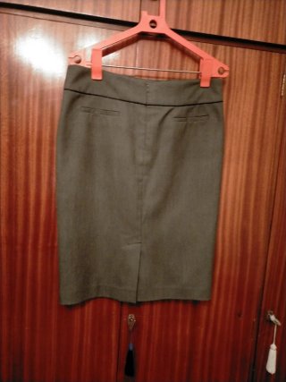 Falda ZENDRA Talla 44 Gris