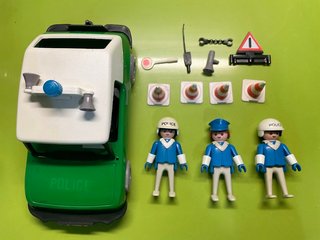 Playmobil Coche Policía Vintage Años 80