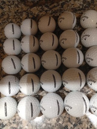 25 Palline da Golf Callaway Supersoft Grado PERLA