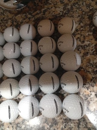 25 Palline da Golf Callaway Supersoft Grado PERLA