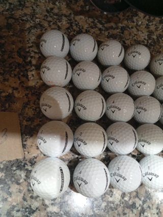 25 Palline da Golf Callaway Supersoft Grado PERLA