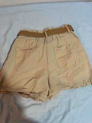 Zara Pantalón Corto Beige Talla S
