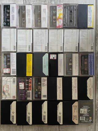 Lotto 30 Audiocassette Vintage Varie