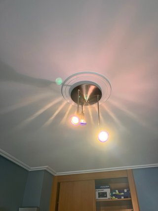 Lámpara de techo moderna cristal y metal