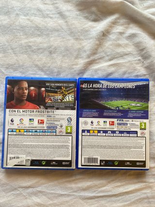 FIFA 17 y FIFA 19 PS4