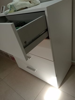 Mobile 4 cassetti bianco