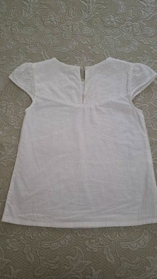 Camisa blanca Mango niña 7-8 años