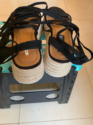 Sandalias ZATVS negras atadas