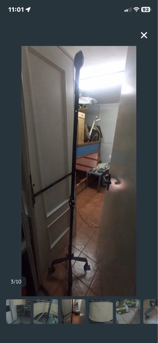 Lampara antigua de forja