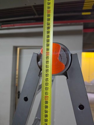 Escalera extensible aluminio naranja