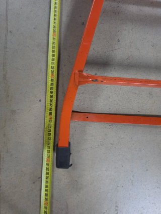 Escalera extensible aluminio naranja