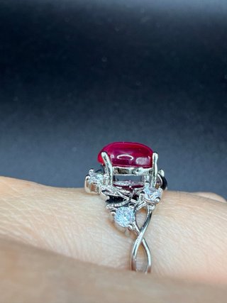 Anillo ajustable Rubi Star y circonitas