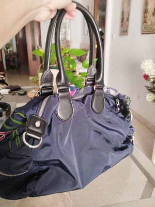 Bolso Desigual floral azul y multicolor