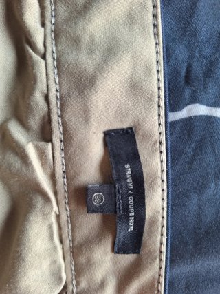 2 Pantalones de vestir azul marino