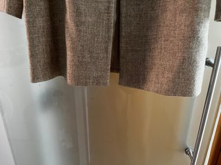 Abrigo Zara Lana Beige Talla S