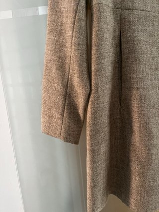 Abrigo Zara Lana Beige Talla S
