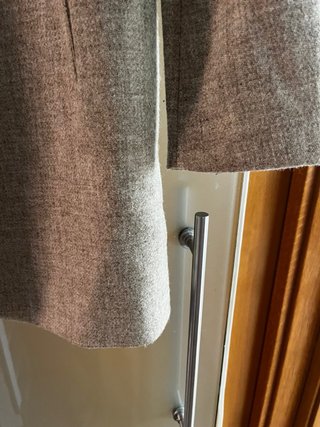Abrigo Zara Lana Beige Talla S