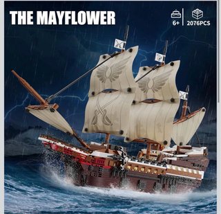 Set costruzione nave pirata con luci