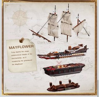 Set costruzione nave pirata con luci