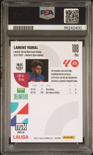 Lamine Yamal 2023-24 Megacracks Liga 108BIS PSA7