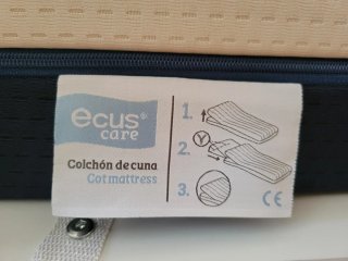 Cuna colecho blanca con ositos