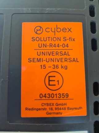 Silla Cybex Solution S-Fix Negra